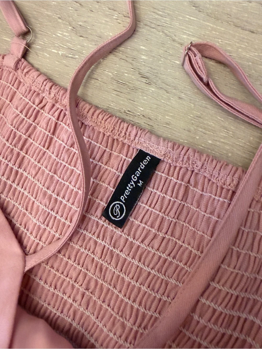 Women’s Pink Maxi Skirt with White Trim